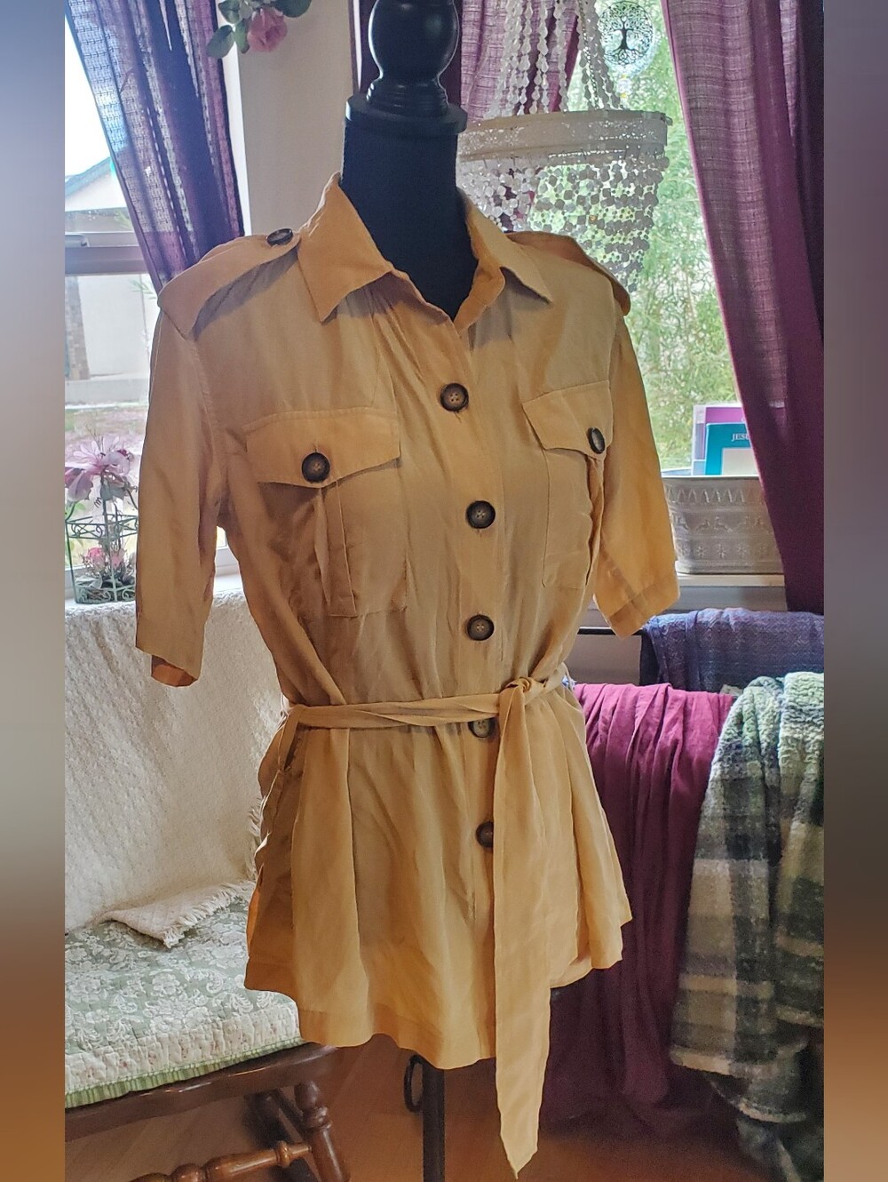 Silk Laundry 100% Silk Shirt